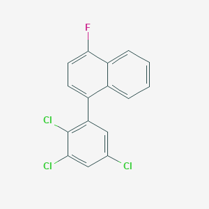 1-Fluoro-4-(2,3,5-trichlorophenyl)naphthalene