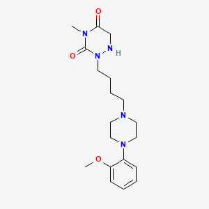 2-[4-[4-(2-Methoxyphenyl)piperazin-1-yl]butyl]-4-methyl-1,2,4-triazinane-3,5-dione