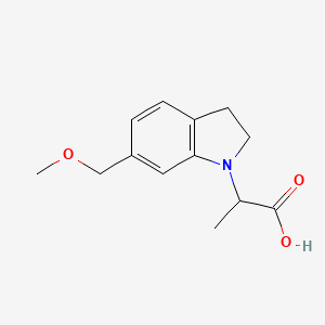 molecular formula C13H17NO3 B1478509 2-(6-(Methoxymethyl)indolin-1-yl)propanoic acid CAS No. 2097946-02-4