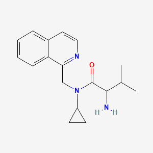 2-amino-N-cyclopropyl-N-(isoquinolin-1-ylmethyl)-3-methylbutanamide