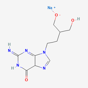 molecular formula C10H14N5NaO3 B14785119 Brl 39123A; brl 39123D 