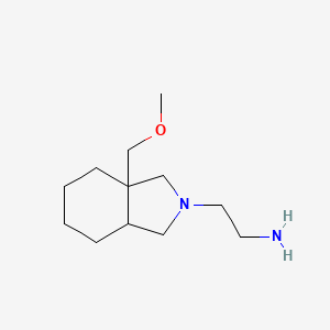 molecular formula C12H24N2O B1478512 2-(3a-(methoxymethyl)octahydro-2H-isoindol-2-yl)ethan-1-amine CAS No. 2098067-51-5