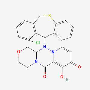 2-(10-Chloro-6,11-dihydrobenzo[c][1]benzothiepin-11-yl)-11-hydroxy-5-oxa-1,2,8-triazatricyclo[8.4.0.03,8]tetradeca-10,13-diene-9,12-dione