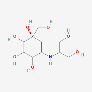 (1S)-5-(1,3-dihydroxypropan-2-ylamino)-1-(hydroxymethyl)cyclohexane-1,2,3,4-tetrol