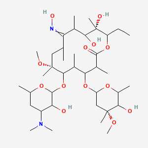 molecular formula C38H70N2O13 B14785145 (7R,13S)-6-[4-(dimethylamino)-3-hydroxy-6-methyloxan-2-yl]oxy-14-ethyl-12,13-dihydroxy-10-hydroxyimino-4-[(4R)-5-hydroxy-4-methoxy-4,6-dimethyloxan-2-yl]oxy-7-methoxy-3,5,7,9,11,13-hexamethyl-oxacyclotetradecan-2-one 