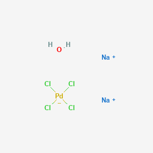 molecular formula Cl4H2Na2OPd B14785155 Disodium;tetrachloropalladium(2-);hydrate 