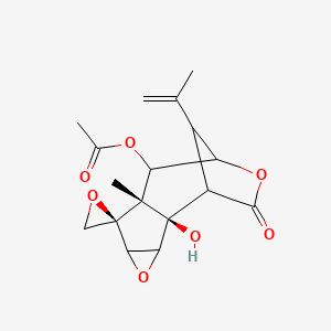 molecular formula C17H20O7 B14785201 Tutin,6-acetate 