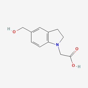 molecular formula C11H13NO3 B1478522 2-(5-(Hydroxymethyl)indolin-1-yl)acetic acid CAS No. 2091105-06-3