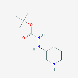 molecular formula C10H21N3O2 B14785228 N'-(piperidin-3-yl)(tert-butoxy)carbohydrazide 