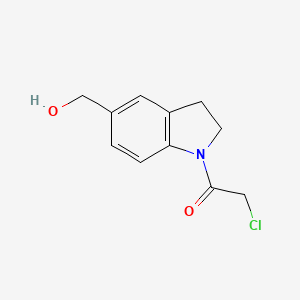molecular formula C11H12ClNO2 B1478523 2-Chloro-1-(5-(hydroxymethyl)indolin-1-yl)ethan-1-one CAS No. 2090940-46-6