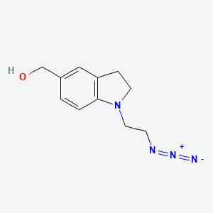 molecular formula C11H14N4O B1478524 (1-(2-Azidoethyl)indolin-5-yl)methanol CAS No. 2098047-71-1