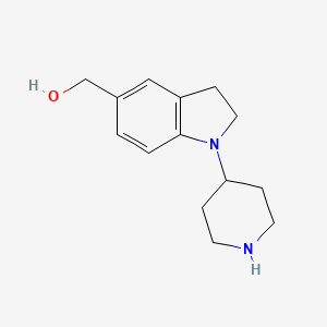 (1-(Piperidin-4-yl)indolin-5-yl)methanol