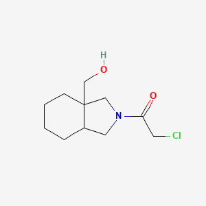 2-chloro-1-(3a-(hydroxymethyl)octahydro-2H-isoindol-2-yl)ethan-1-one