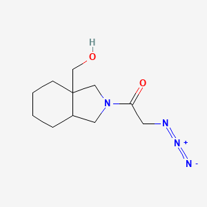 2-azido-1-(3a-(hydroxymethyl)octahydro-2H-isoindol-2-yl)ethan-1-one