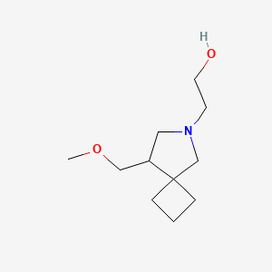 molecular formula C11H21NO2 B1478534 2-(8-(Methoxymethyl)-6-azaspiro[3.4]octan-6-yl)ethan-1-ol CAS No. 2098071-48-6