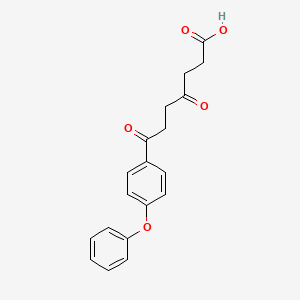 molecular formula C19H18O5 B14785424 4,7-Dioxo-7-(4-phenoxyphenyl)heptanoic acid 