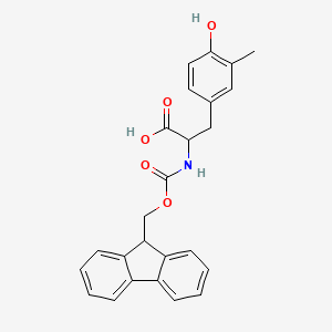 molecular formula C25H23NO5 B14785442 (2S)-2-(9H-fluoren-9-ylmethoxycarbonylamino)-3-(4-hydroxy-3-methylphenyl)propanoic acid 