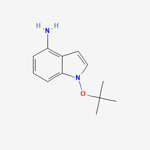 molecular formula C12H16N2O B14785464 1-(tert-Butoxy)-1H-indol-4-amine 