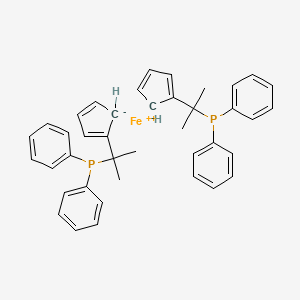 molecular formula C40H40FeP2 B14785466 2-Cyclopentylpropan-2-yl(diphenyl)phosphane 