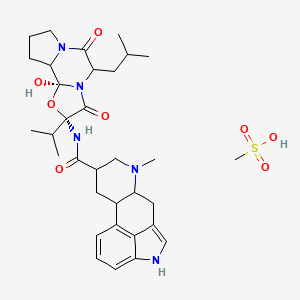 N-[(2S,4R)-2-hydroxy-7-(2-methylpropyl)-5,8-dioxo-4-propan-2-yl-3-oxa-6,9-diazatricyclo[7.3.0.02,6]dodecan-4-yl]-7-methyl-6,6a,8,9,10,10a-hexahydro-4H-indolo[4,3-fg]quinoline-9-carboxamide;methanesulfonic acid