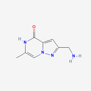 2-(Aminomethyl)-6-methylpyrazolo[1,5-a]pyrazin-4-ol