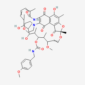 25-O-Desacetyl-(4-methoxybenzylaminocarbonyl) 3-morpholino rifamycin S