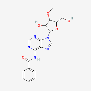 molecular formula C18H19N5O5 B14785541 N-{9-[(2R,3R,4S,5R)-3-hydroxy-5-(hydroxymethyl)-4-methoxyoxolan-2-yl]-9H-purin-6-yl}benzamide 