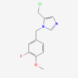 5-(chloromethyl)-1-(3-fluoro-4-methoxybenzyl)-1H-imidazole