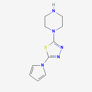 2-(piperazin-1-yl)-5-(1H-pyrrol-1-yl)-1,3,4-thiadiazole