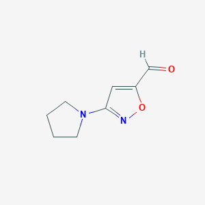 3-(Pyrrolidin-1-yl)isoxazole-5-carbaldehyde