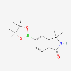 3,3-Dimethyl-5-(4,4,5,5-tetramethyl-1,3,2-dioxaborolan-2-yl)isoindolin-1-one