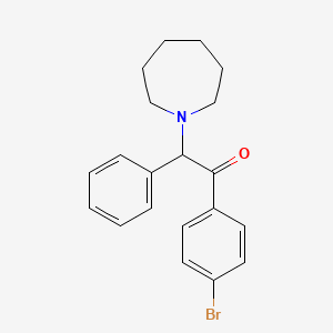 2-(Azepan-1-yl)-1-(4-bromophenyl)-2-phenylethan-1-one