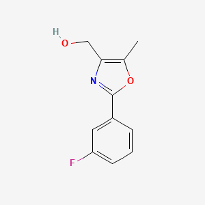 (2-(3-Fluorophenyl)-5-methyloxazol-4-yl)methanol