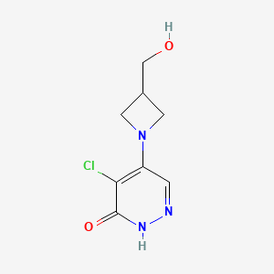 4-chloro-5-(3-(hydroxymethyl)azetidin-1-yl)pyridazin-3(2H)-one