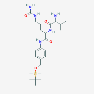 2-[(2-amino-3-methylbutanoyl)amino]-N-[4-[[tert-butyl(dimethyl)silyl]oxymethyl]phenyl]-5-(carbamoylamino)pentanamide