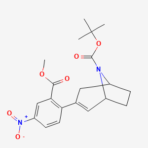 8-Boc-3-(2-methoxycarbonyl-4-nitrophenyl)-8-aza-bicyclo[3.2.1]oct-2-ene