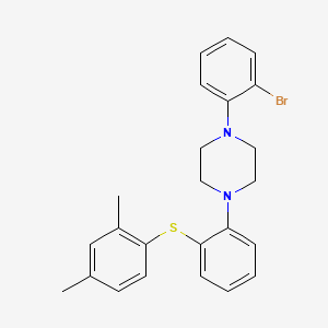 1-(2-Bromophenyl)-4-{2-[(2,4-dimethylphenyl)sulfanyl]phenyl}piperazine