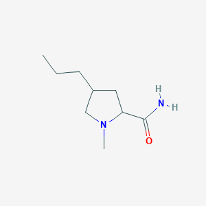 1-Methyl-4-propylpyrrolidine-2-carboxamide