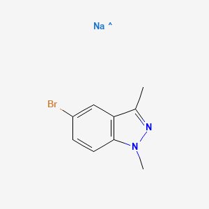 5-Bromo-1,3-dimethyl-1H-indazole (sodium)