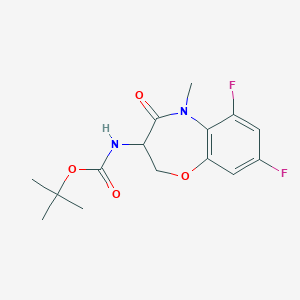 tert-butyl N-(6,8-difluoro-5-methyl-4-oxo-2,3-dihydro-1,5-benzoxazepin-3-yl)carbamate