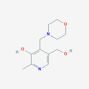 molecular formula C12H18N2O3 B1478577 5-(Hydroxymethyl)-2-methyl-4-(morpholinomethyl)pyridin-3-ol CAS No. 2098041-90-6