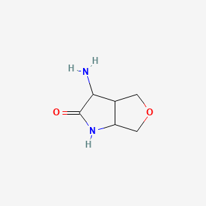 rel-(3S,3aS,6aR)-3-amino-1,3,3a,4,6,6a-hexahydrofuro[3,4-b]pyrrol-2-one