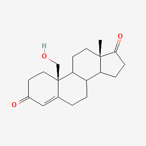 (3aS,3bR,9aS,9bS,11aS)-9a-(hydroxymethyl)-11a-methyl-1H,2H,3H,3aH,3bH,4H,5H,7H,8H,9H,9aH,9bH,10H,11H,11aH-cyclopenta[a]phenanthrene-1,7-dione