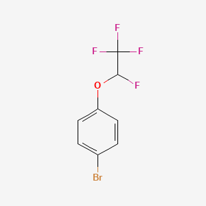 molecular formula C8H5BrF4O B14785818 1-Bromo-4-(1,2,2,2-tetrafluoroethoxy)benzene 