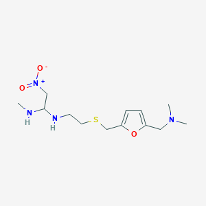 molecular formula C13H24N4O3S B14785829 1,1-Ethanediamine, N-[2-[[[5-[(dimethylamino)methyl]-2-furanyl]methyl]thio]ethyl]-N'-methyl-2-nitro- 