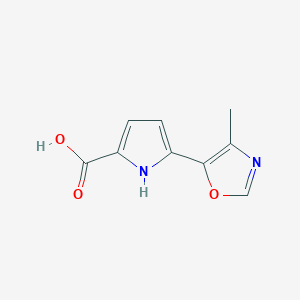 5-(4-Methyloxazol-5-yl)-1H-pyrrole-2-carboxylic acid