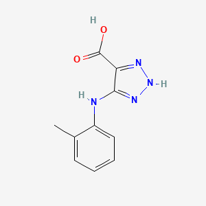 molecular formula C10H10N4O2 B1478586 5-(o-tolylamino)-1H-1,2,3-triazole-4-carboxylic acid CAS No. 2098121-36-7