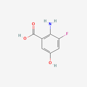 2-Amino-3-fluoro-5-hydroxybenzoic acid