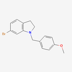 6-bromo-1-(4-methoxybenzyl)-2,3-dihydro-1H-indole