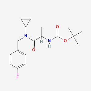 Tert-butyl N-[(1S)-1-{cyclopropyl[(4-fluorophenyl)methyl]carbamoyl}ethyl]carbamate